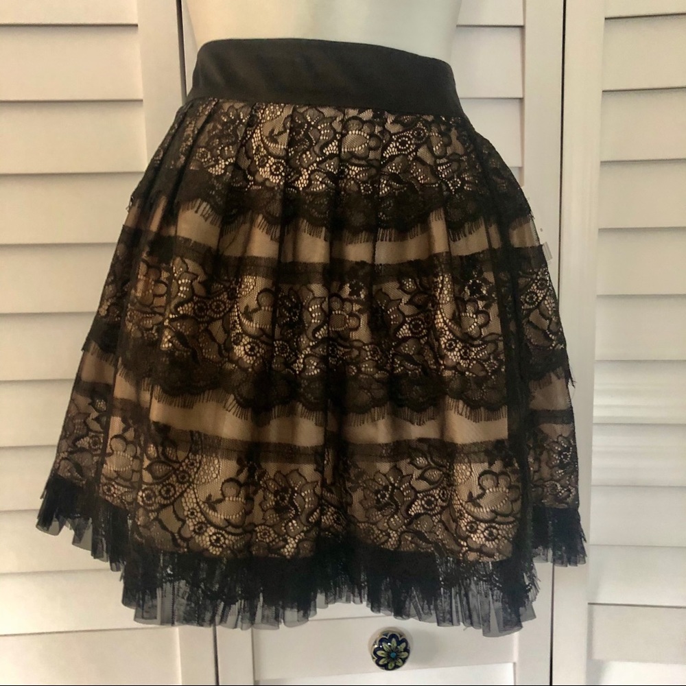 Lace & Satin skirt F21
